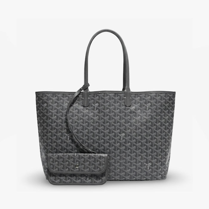 Bolso Tote Monogram Pouch – Grey Silver