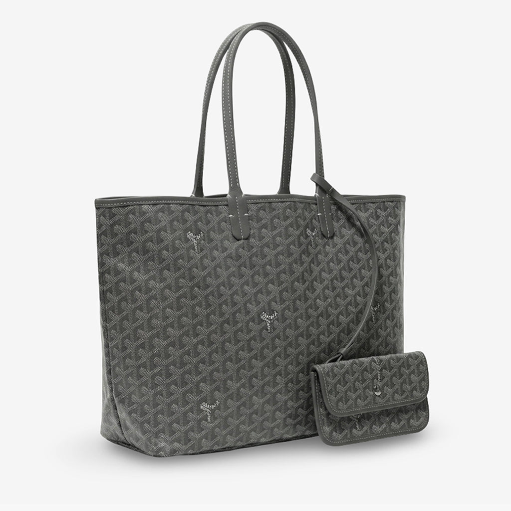 Bolso Tote Monogram Pouch – Grey Silver