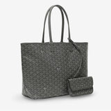 Bolso Tote Monogram Pouch – Grey Silver