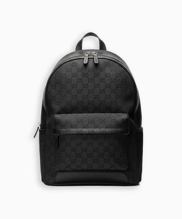 Black Monogram Backpack