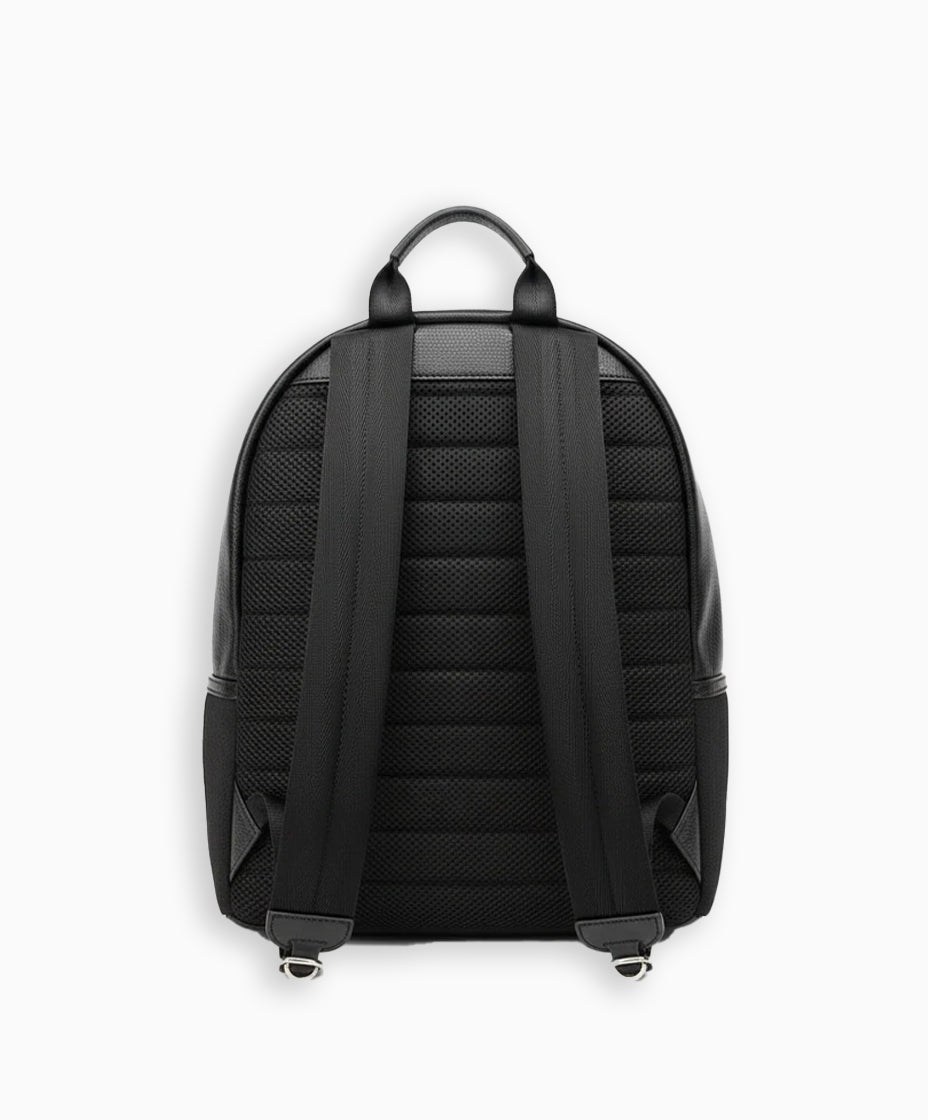 Black Monogram Backpack