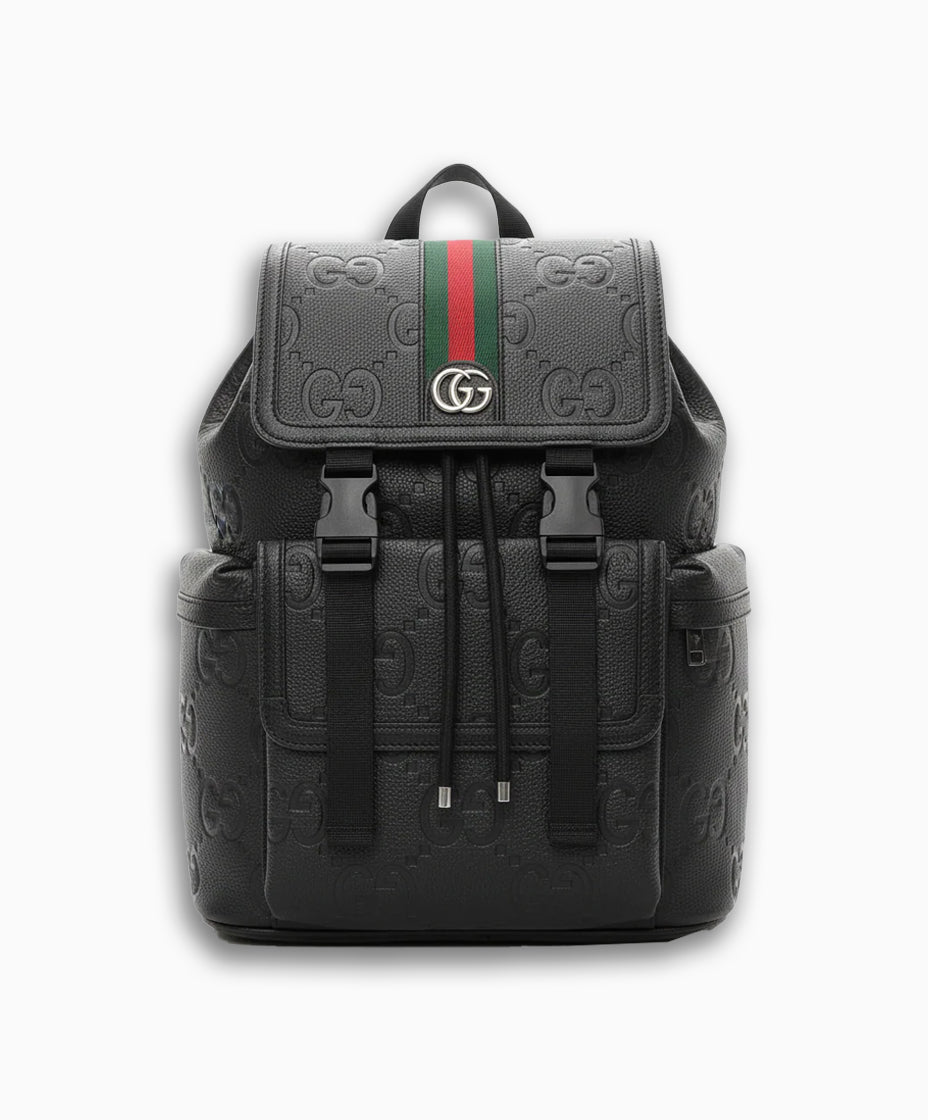 Gucci GG Embossed Leather Backpack – Black Edition