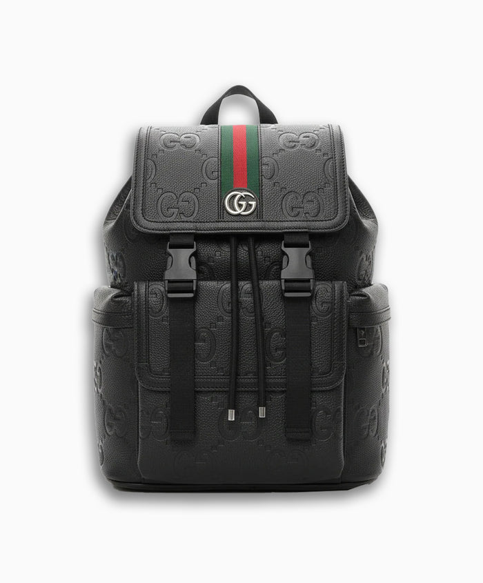 Morral Utility Embossed Monogram – Black Web Stripe