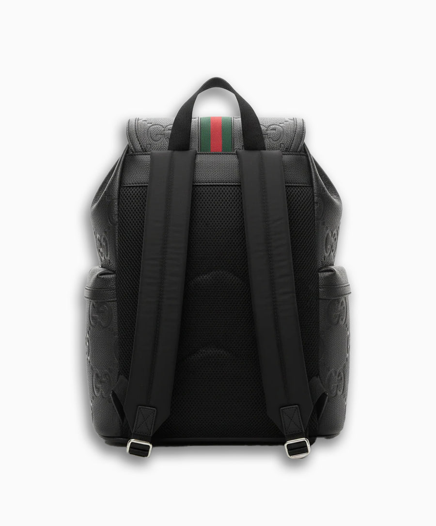 Gucci GG Embossed Leather Backpack – Black Edition