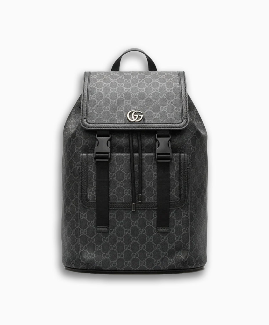 Gucci GG Monogram Backpack – Black Edition