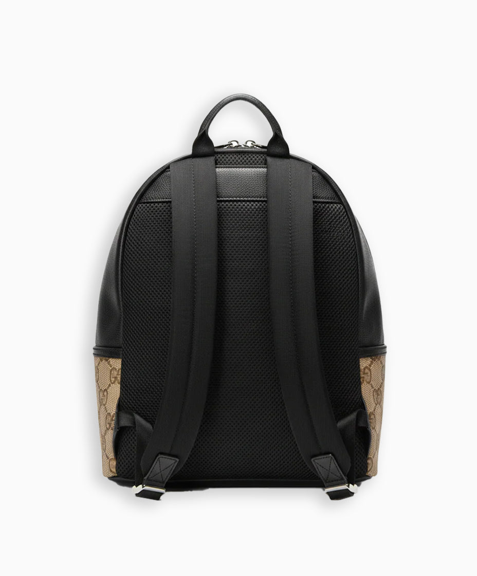 Gucci GG Supreme Canvas Backpack – Beige & Black Edition