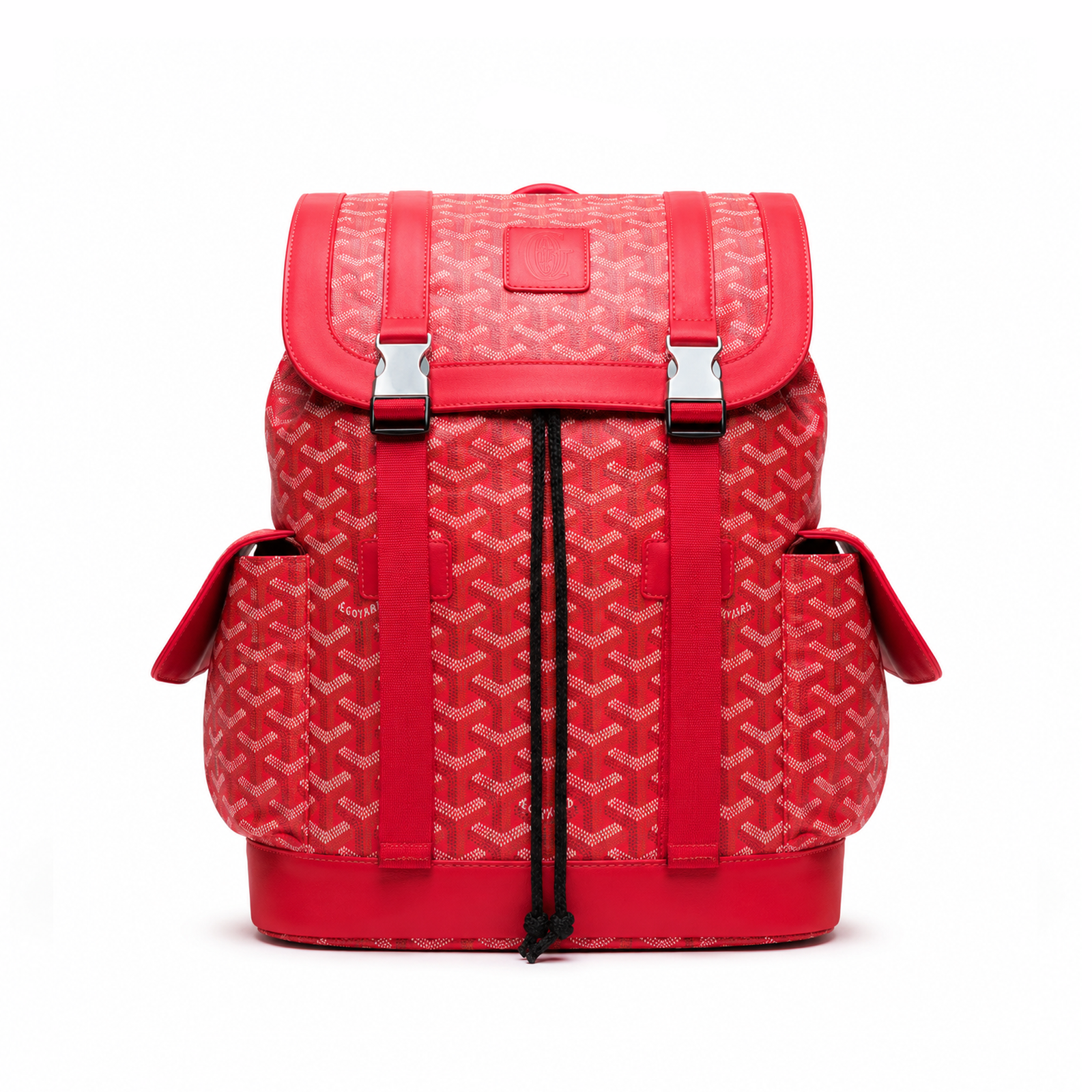 Morral Monogram Buckle – Red Silver