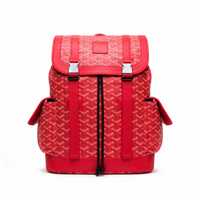 Morral Monogram Buckle – Red Silver