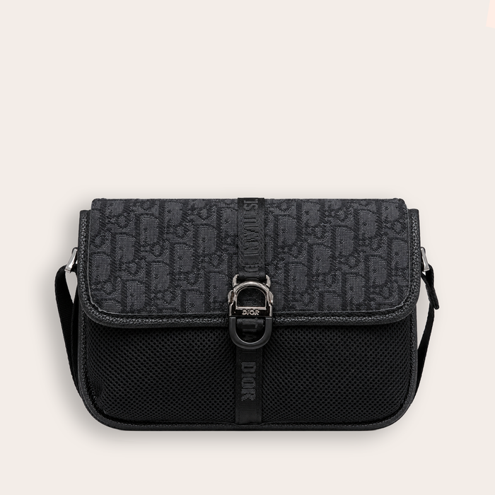 Bolso Crossbody Monogram Mesh – Black