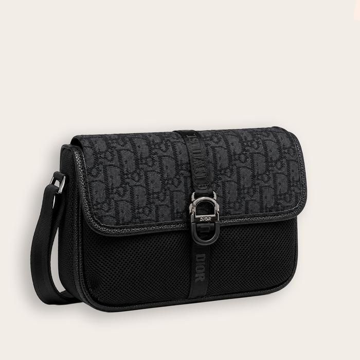 Bolso Crossbody Monogram Mesh – Black
