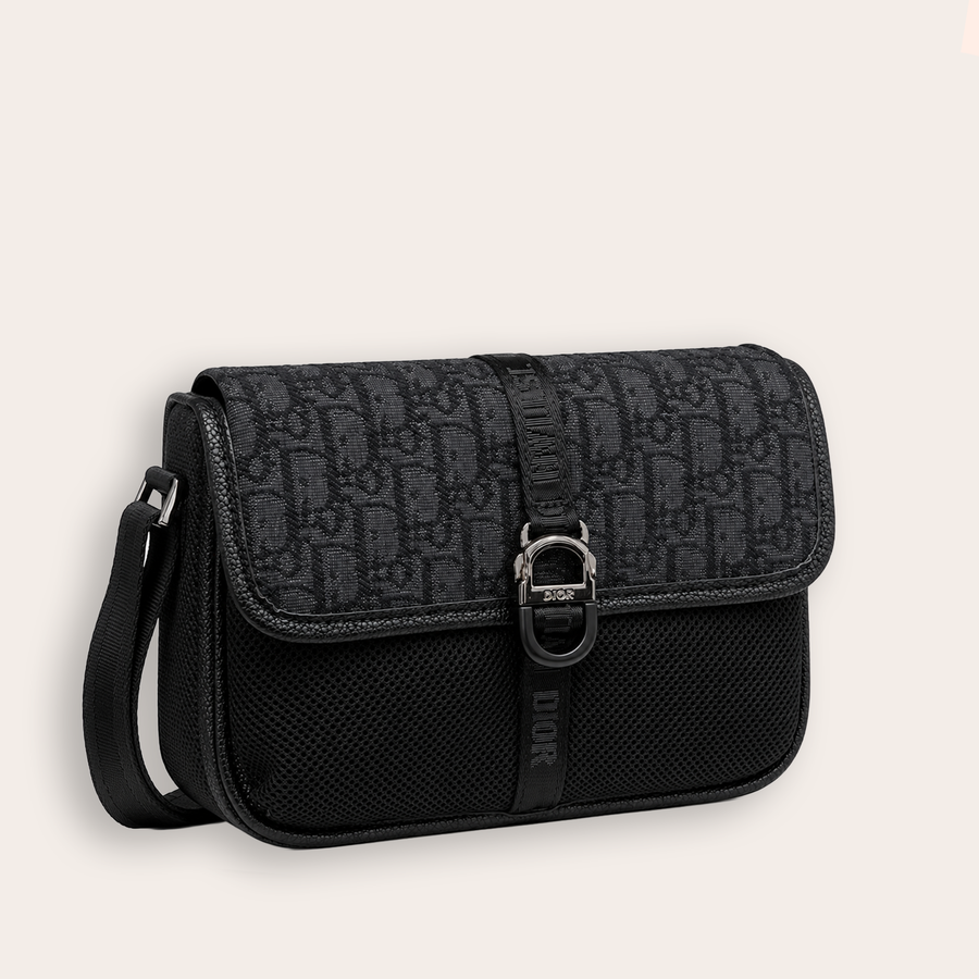 RIÑONERA CHRISTIAN DIOR SAFARI — OBLIQUE BLACK