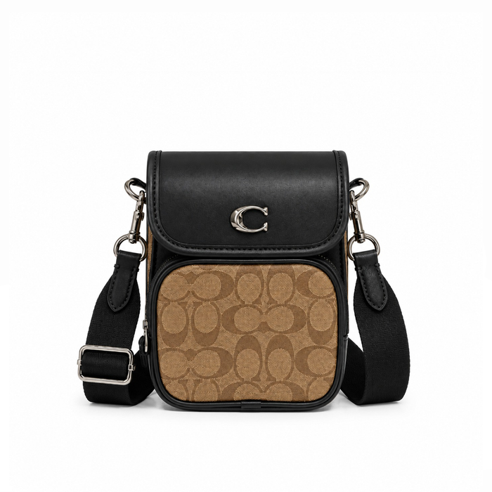 Riñonera Signature Monogram – Khaki Black