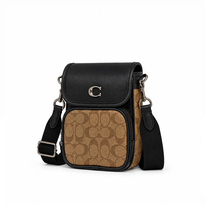 Riñonera Signature Monogram – Khaki Black