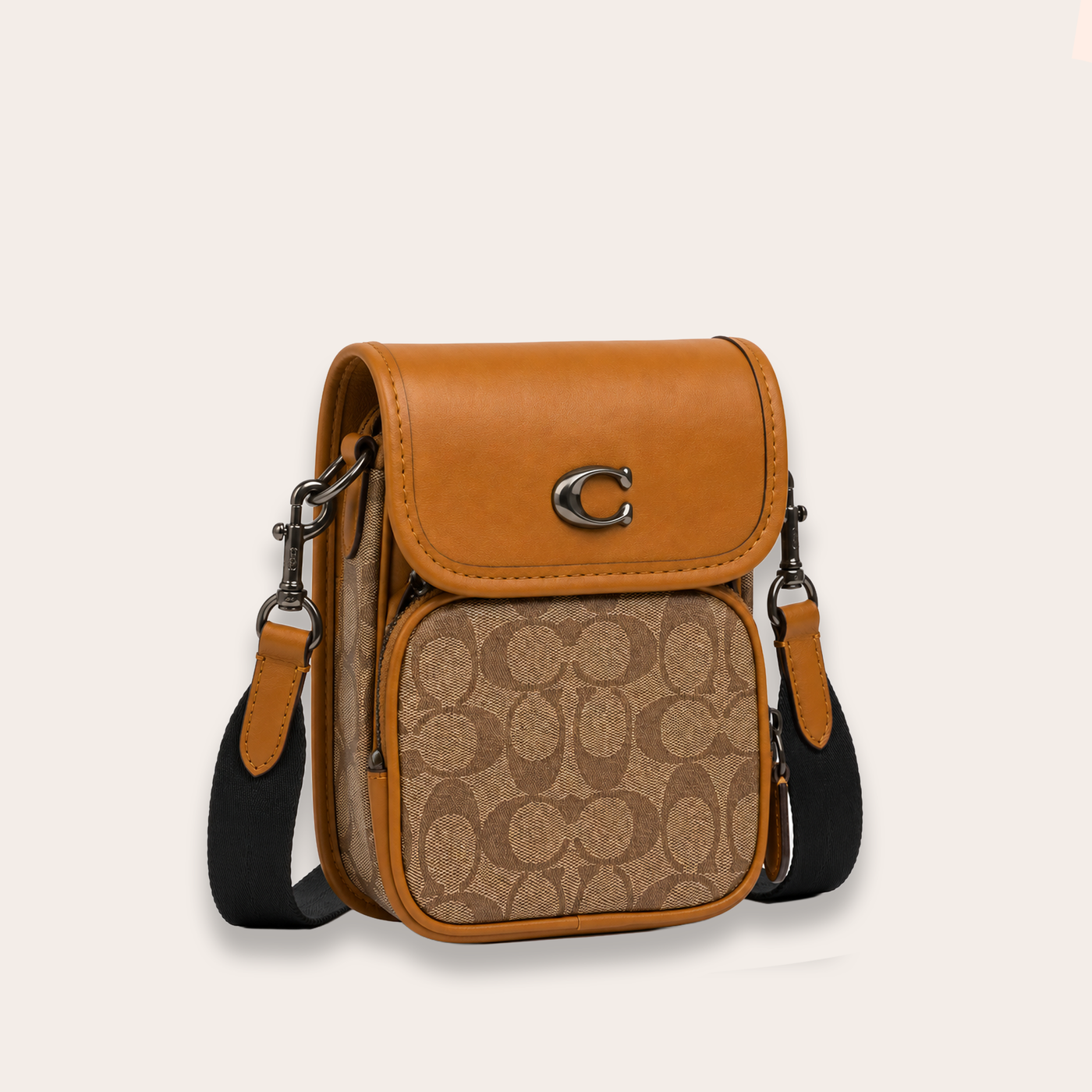 Riñonera Signature Monogram – Khaki Black