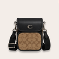 Riñonera Coach Signature Monogram – Khaki Black
