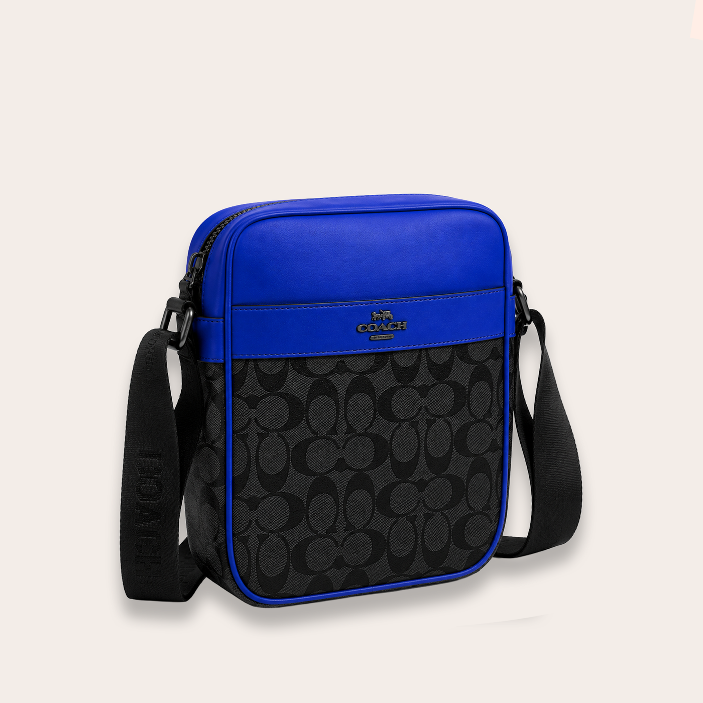 Riñonera Signature Monogram – Royal Blue