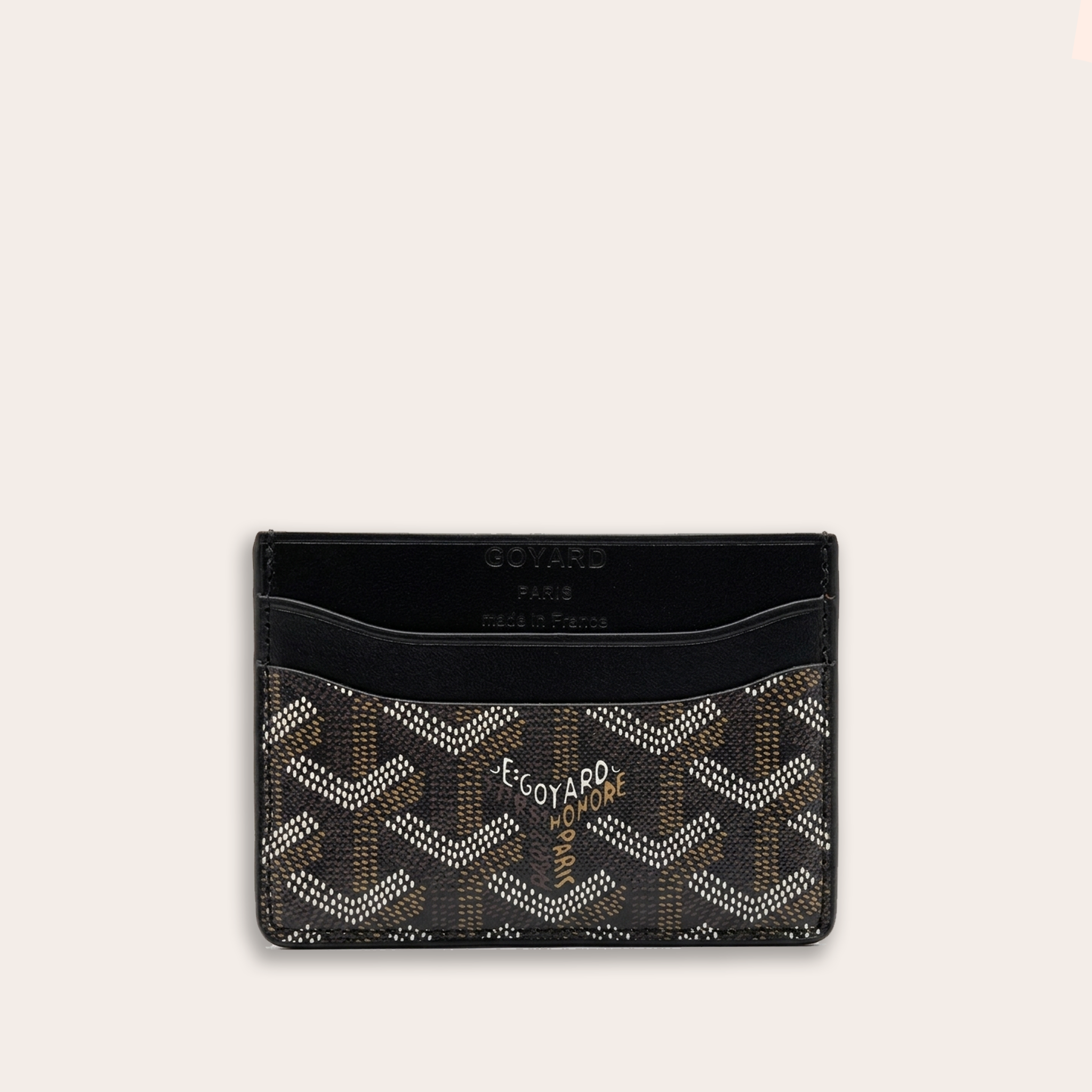 Tarjetero Goyard Saint-Sulpice — Noir Classique Honoré