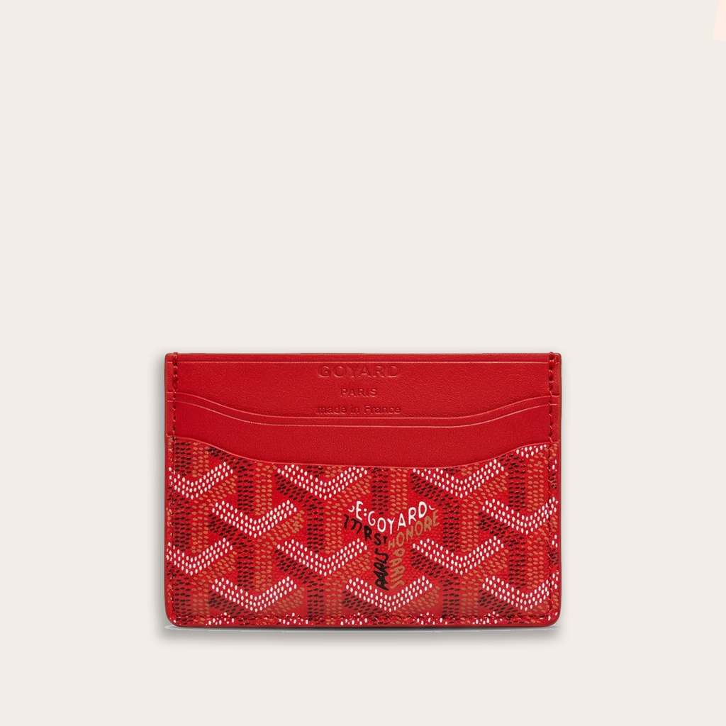 Tarjetero Goyard Saint-Sulpice — Rouge Vendôme