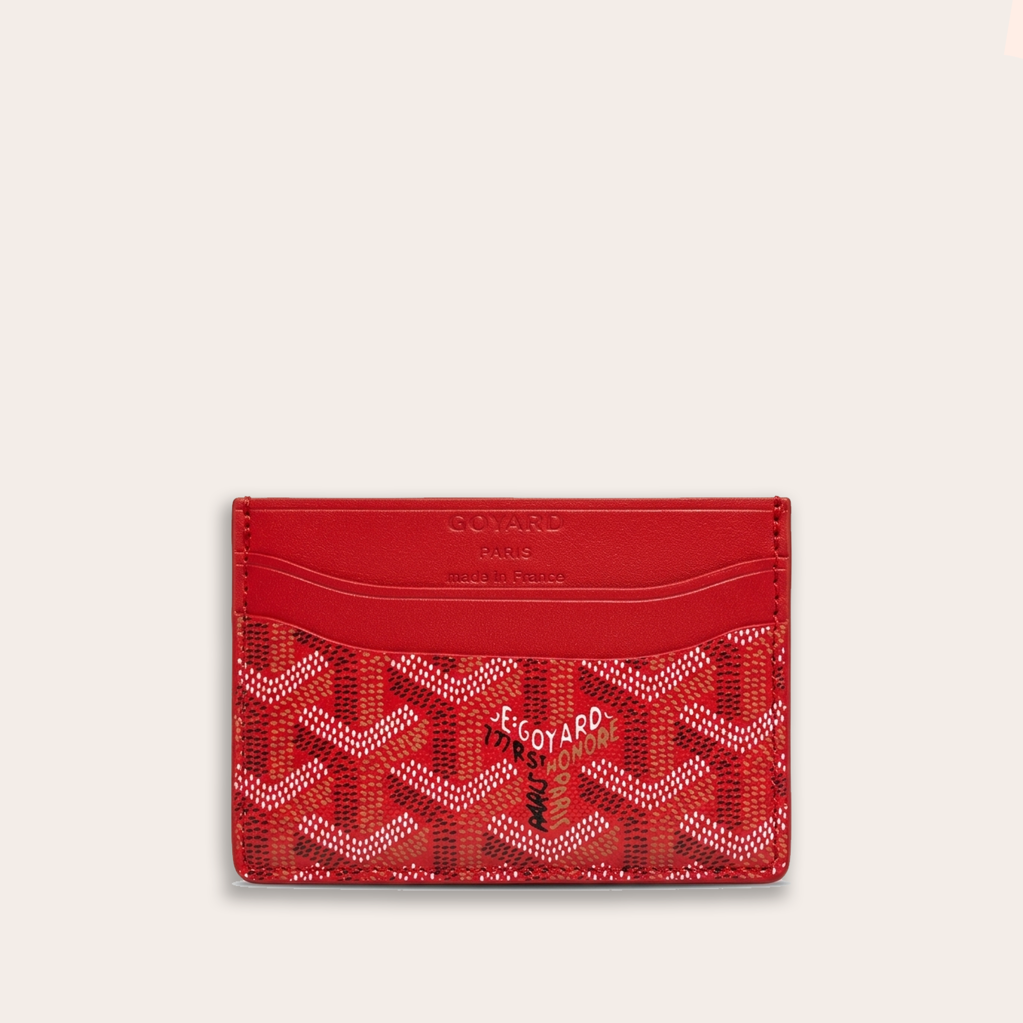 Tarjetero Goyard Saint-Sulpice — Rouge Vendôme