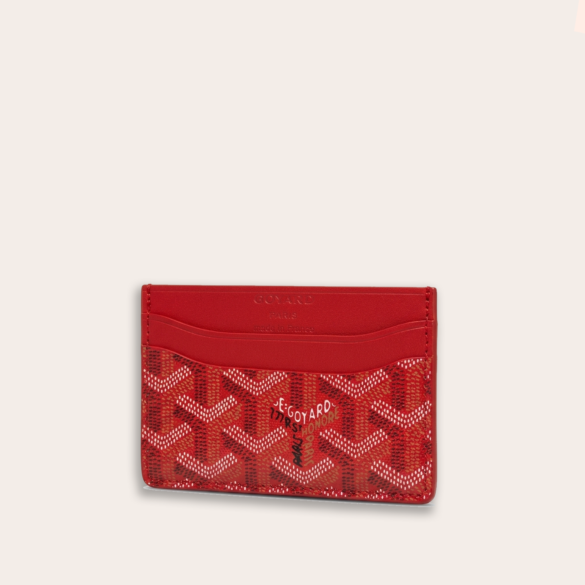 Tarjetero Goyard Saint-Sulpice — Rouge Vendôme