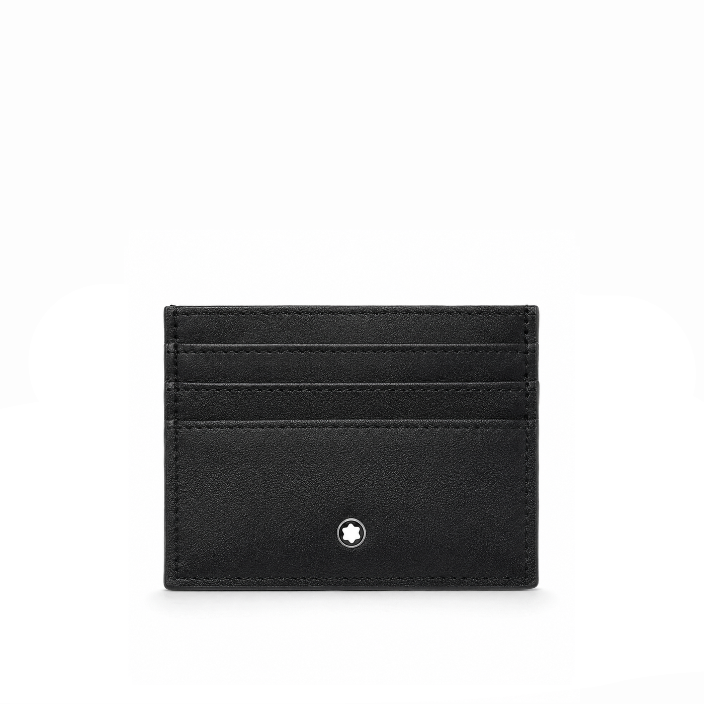 Tarjetero Leather Logo Dot – Black Silver