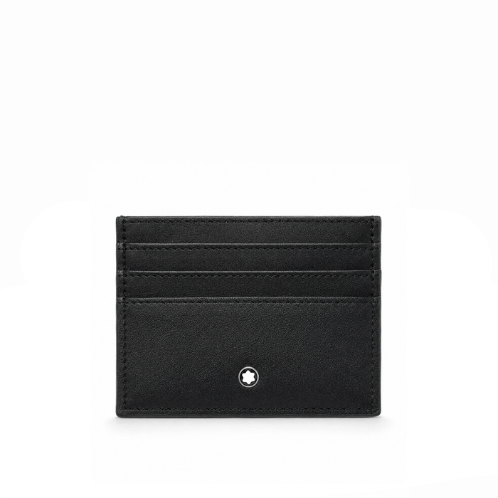 Tarjetero Leather Logo Dot – Black Silver