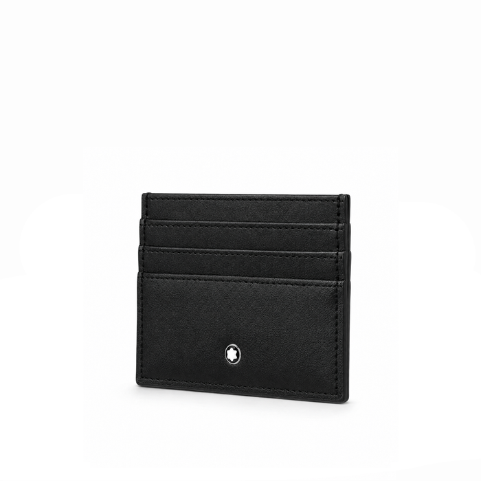 Tarjetero Leather Logo Dot – Black Silver