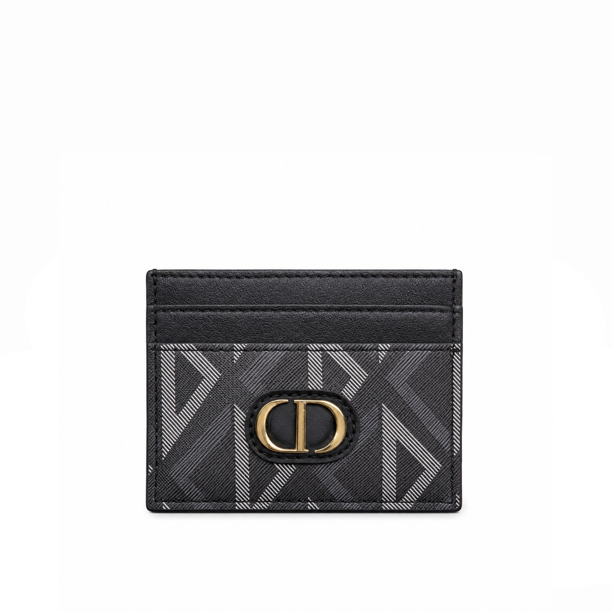 Tarjetero Pattern Emblem – Black Gold