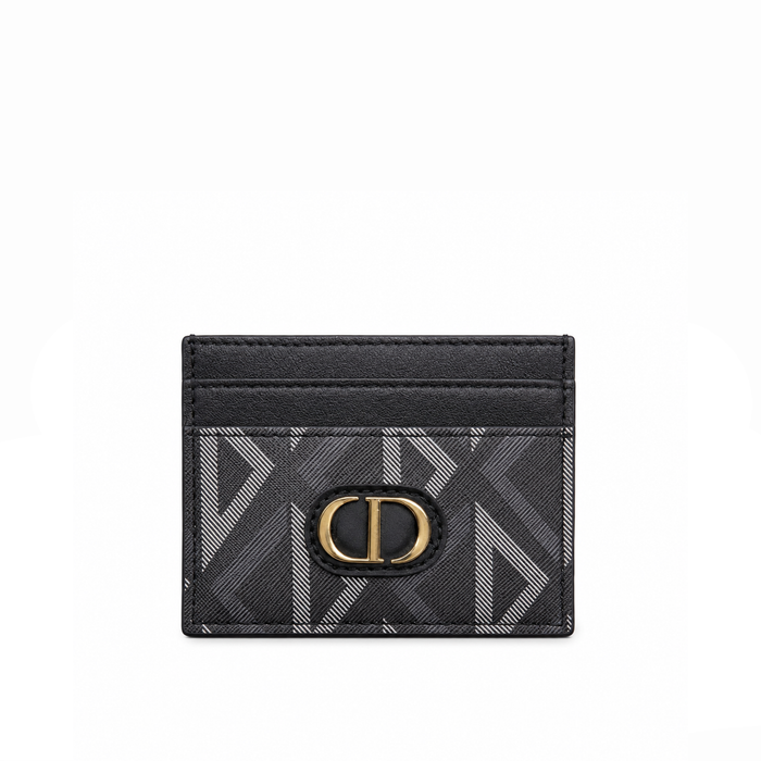 Tarjetero Pattern Emblem – Black Gold