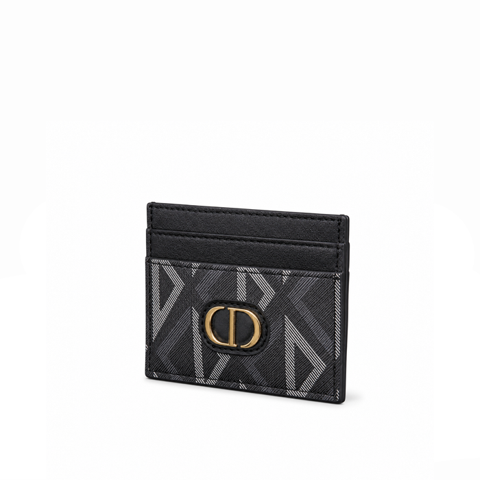 Tarjetero Pattern Emblem – Black Gold