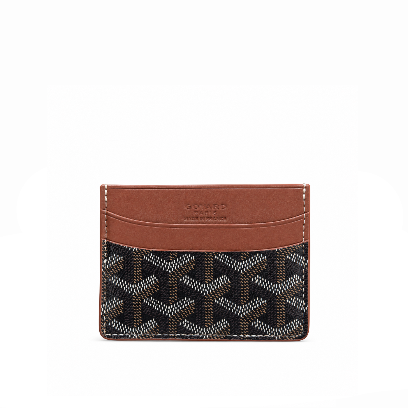 Tarjetero Signature Monogram – Cognac Black