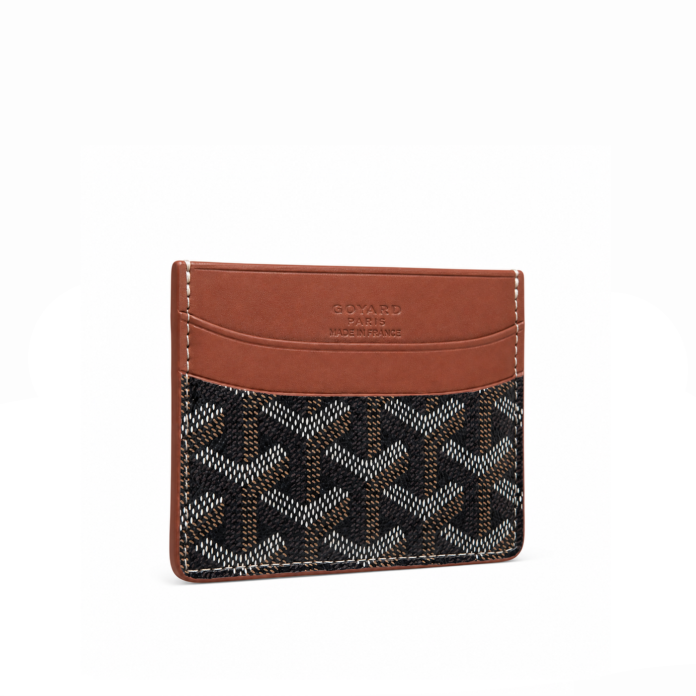 Tarjetero Signature Monogram – Cognac Black