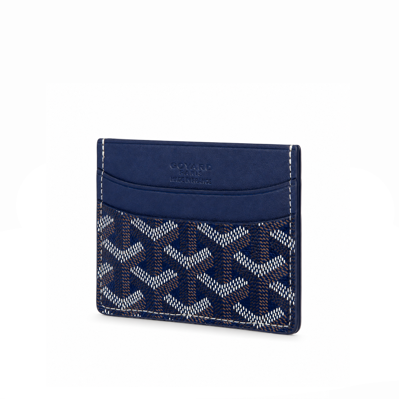 Tarjetero Signature Monogram – Navy Brown