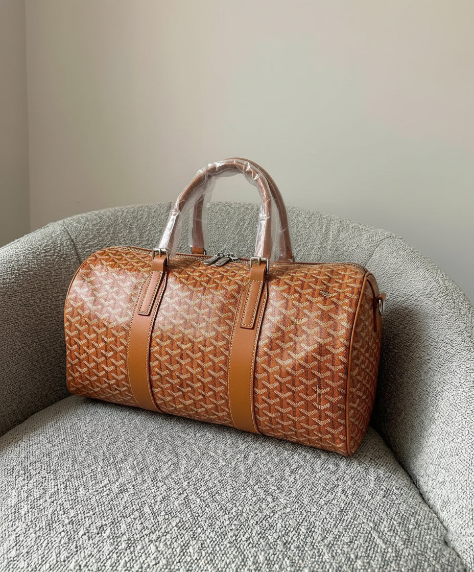 Goyard Orange Monogram Travelbag