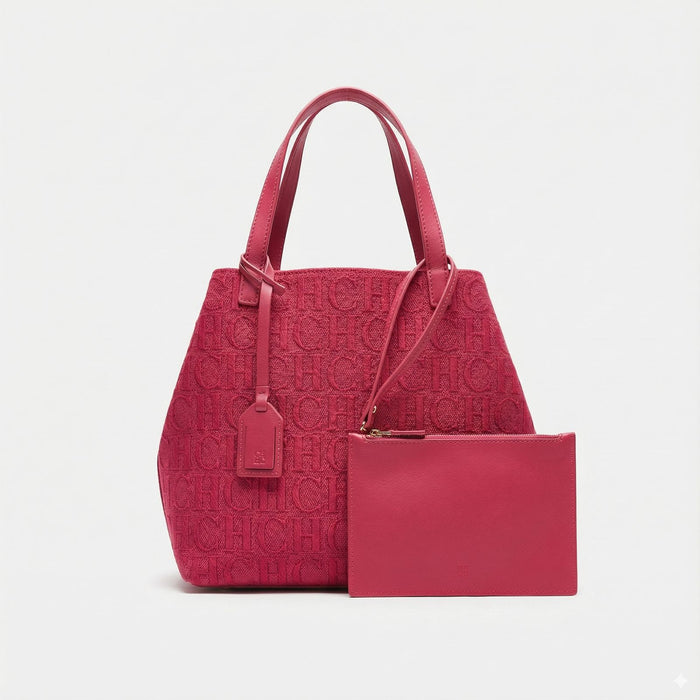 Bolso Tote Signature Pouch – Raspberry Pink