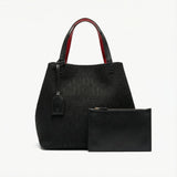 Bolso Tote Signature Pouch – Black Red