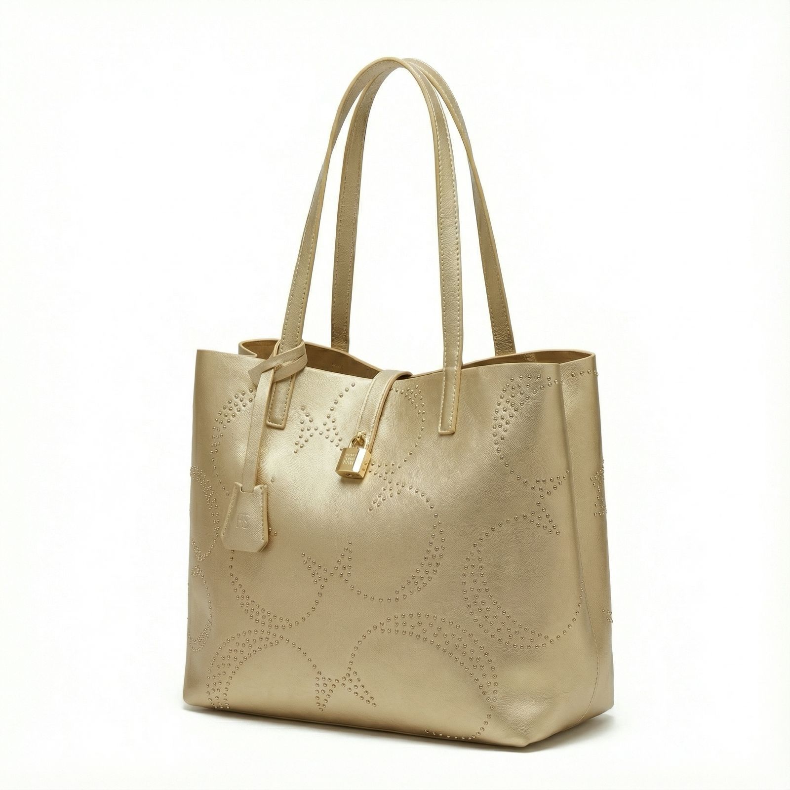 CH Metallic Tote – Gold Studded Edition